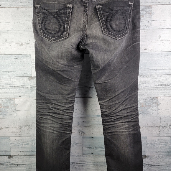 Big Star Sophie TAG 31L Grey / Black Denim Jeans Boot Cut - Picture 2 of 7